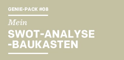 Genie-Pack  Mein SWOT-ANALYSE-BAUKASTEN
