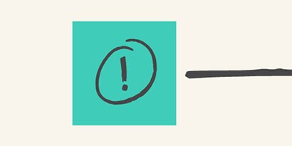 Notieren Sie das Problem auf einer Post-it® Super Sticky Haftnotiz