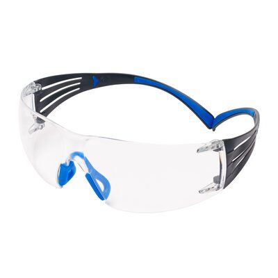 3M™ SecureFit™ 400 Schutzbrille, blau/graue Bügel, Scotchgard™ Antikratz-/Antibeschlag-Beschichtung (K&N), klare Scheibe, SF401SGAF-BLU
