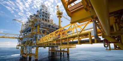 Bild einer Offshore-Bohrinsel

