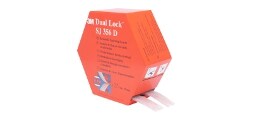 3M™ Dual Lock™ wiederverschließbareDruckverschlüsse SJ-356D, Transluzent, Schwarz,