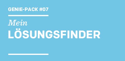 Genie-Pack #07 Mein LÖSUNGSFINDER

