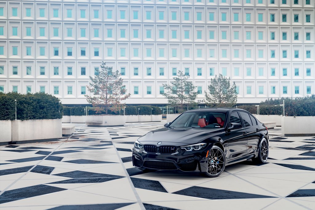 Car Wrapped mit Gloss Galaxy Black Wrap