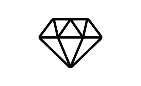 Symbol eines Diamanten
