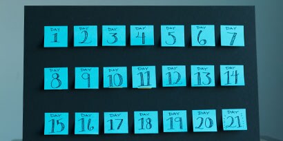 Schnell einen Countdown-Kalender aus Post-it® Notes erstellen