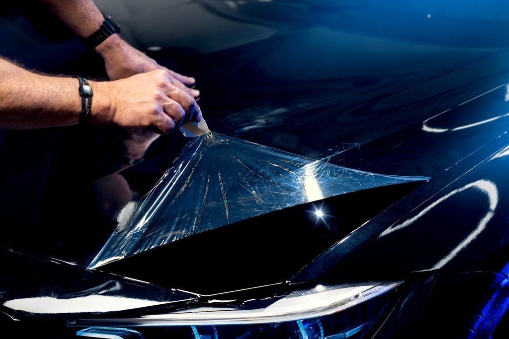 Car Wrapped mit Gloss Galaxy Black Wrap
