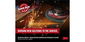 Bild zeigt die Titelseite der Produktbroschüre für Scotch-Brite™ Faservliesprodukte