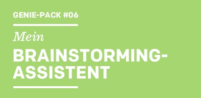 Genie-Pack  Mein BRAINSTORMING-ASSISTENT
