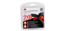  3M™ Dual Lock™ wiederverschließbarer Druckverschluss SJ3870 Blister, Schwarz, Einsatz im Innen- und Außenbereich