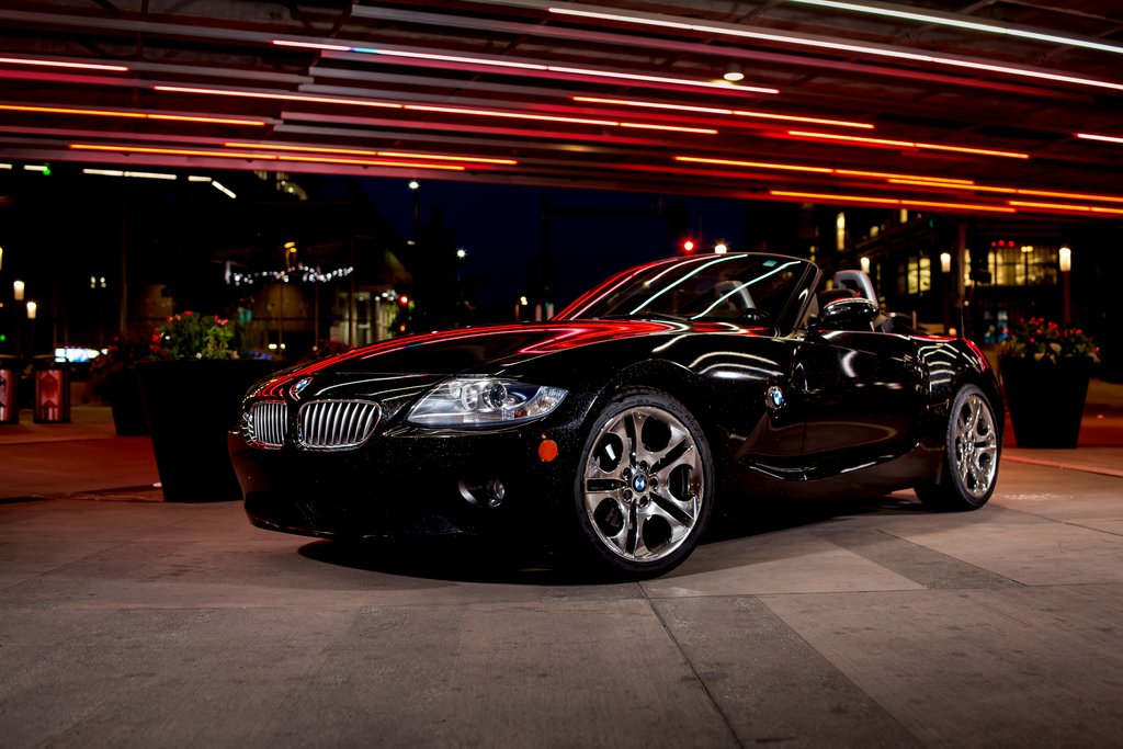 Car Wrapped mit Gloss Galaxy Black Wrap	